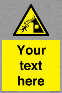 Custom warning roof avalanche